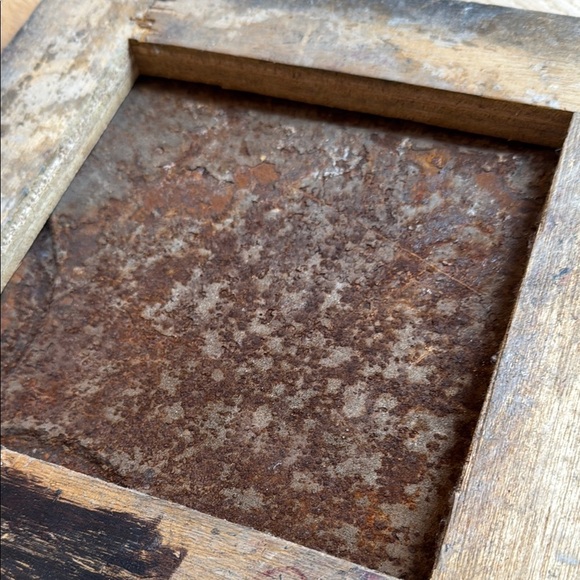 Decorative Vintage Square Tin Tile with Ornate Design - Picture 8 of 8